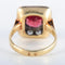 Bague 59 Bague - Grenat et diamants en or jaune 14K 58 Facettes 220382
