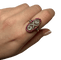 Bague 57 Art déco - Bague en or jaune 18K rubis et diamants 58 Facettes