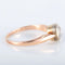 Bague 51 Bague solitaire serti clos en or rose 14K et diamant 58 Facettes 220383