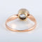 Bague 51 Bague solitaire serti clos en or rose 14K et diamant 58 Facettes 220383
