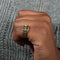 Bague 52 Bague à motifs en or jaune 750 avec diamants 58 Facettes 220423