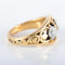 Bague 52 Bague à motifs en or jaune 750 avec diamants 58 Facettes 220423