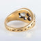 Bague 52 Bague à motifs en or jaune 750 avec diamants 58 Facettes 220423