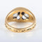 Bague 52 Bague à motifs en or jaune 750 avec diamants 58 Facettes 220423