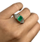 Bague 57 Bague émeraude et diamants en or blanc et jaune 18K 58 Facettes