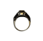 Bague 57 Bague émeraude et diamants en or blanc et jaune 18K 58 Facettes