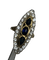 Bague 60 Bague marquise trilogie saphirs et diamants en or 18K et platine 58 Facettes