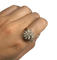 Bague 61 Bague en or blanc 18K avec diamants 58 Facettes