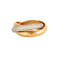 Bague 54 Cartier Trinity - Bague classique en or tricolore 18K et diamants 58 Facettes BO/230456