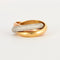 Bague 54 Cartier Trinity - Bague classique en or tricolore 18K et diamants 58 Facettes BO/230456