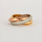 Bague 54 Cartier Trinity - Bague classique en or tricolore 18K et diamants 58 Facettes BO/230456