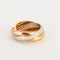 Bague 54 Cartier Trinity - Bague classique en or tricolore 18K et diamants 58 Facettes BO/230456