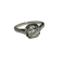 Bague 53 Bague en or blanc 18K et platine avec diamant 0,95 ct 58 Facettes