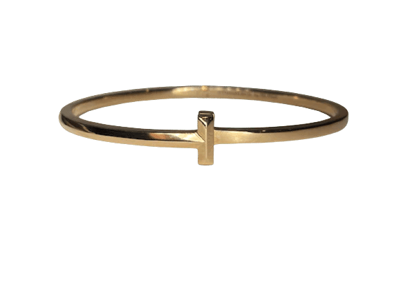 Bracelet Tiffany & Co. Tiffany T T1 - Bracelet étroit en or rose 18K 58 Facettes
