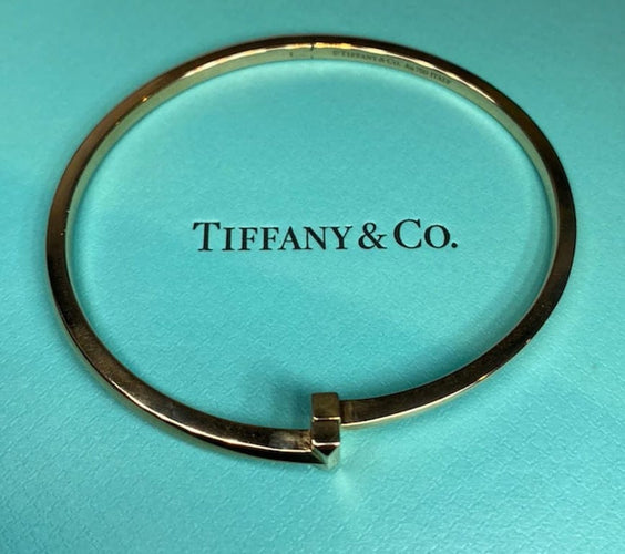 Bracelet Tiffany & Co. Tiffany T T1 - Bracelet étroit en or rose 18K 58 Facettes
