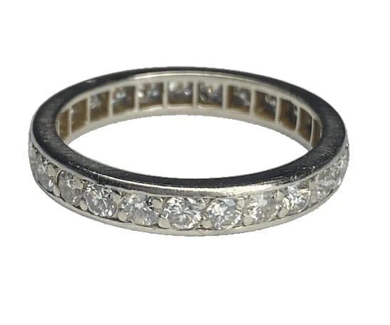 Bague 53 Mauboussin Paris - Bague alliance en platine et diamants 0,75 ct 58 Facettes