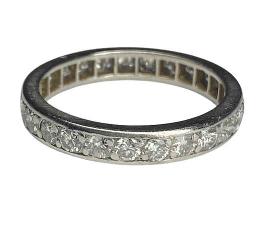 Bague 53 Mauboussin Paris - Bague alliance en platine et diamants 0,75 ct 58 Facettes