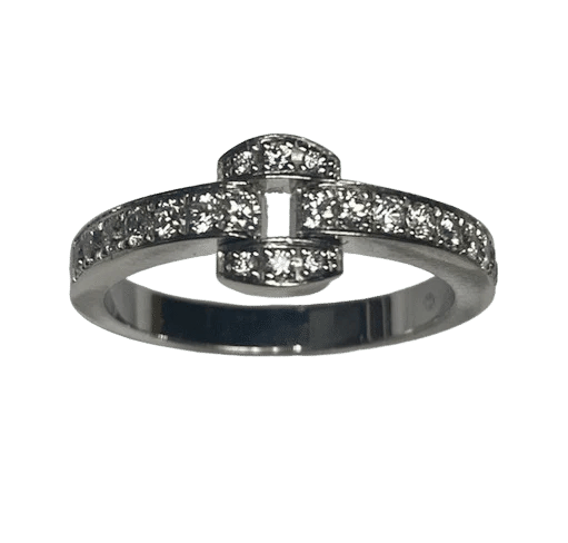 Bague 54 Piaget Miss Protocole - Bague en or blanc 18K et diamants (T. 54) 58 Facettes