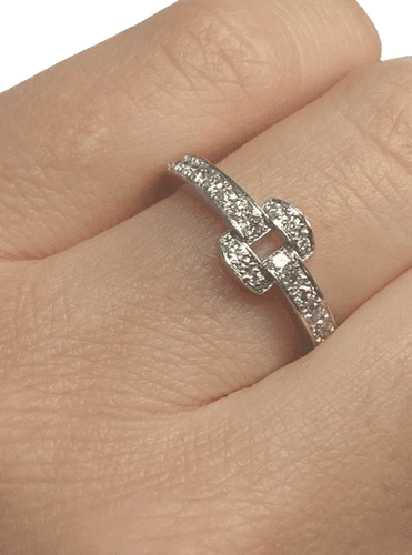 Bague 54 Piaget Miss Protocole - Bague en or blanc 18K et diamants (T. 54) 58 Facettes