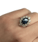 Bague 53 Bague en or 18K avec saphir et diamants 58 Facettes