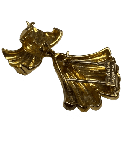 Pendentif Van Cleef & Arpels Vintage - Broche pendentif en or jaune 18K 58 Facettes