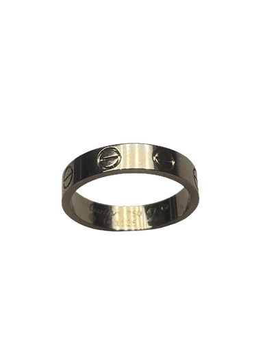 Bague 47 Cartier LOVE - Bague PM en or blanc 18K 58 Facettes