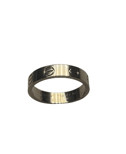 Bague 47 Cartier LOVE - Bague PM en or blanc 18K 58 Facettes