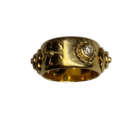 Bague 49 Chanel Les 3 symboles - Bague en or jaune 18K et diamants 58 Facettes
