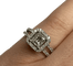 Bague 46 Bague solitaire en or blanc 18K et diamants 58 Facettes