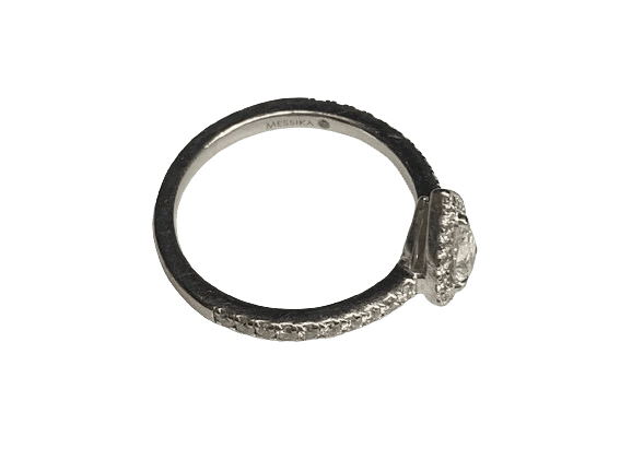Bague 49 Messika Joy - Bague en or blanc 18K et diamant poire 0,25 ct 58 Facettes