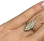 Bague 52 Bague marquise en or jaune 18k et diamants 58 Facettes