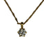 Collier Collier avec pendentif en or jaune 18K et diamant 0,90 ct 58 Facettes