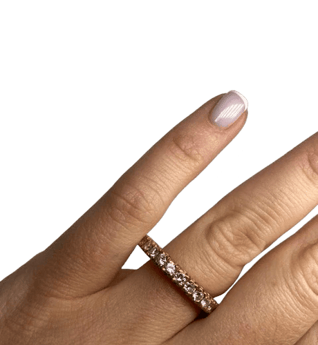 Bague 62 Alliance américaine - Bague en or jaune 18K et diamants 58 Facettes
