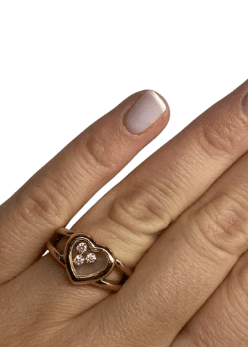 Bague 53 Chopard Happy Diamonds - Bague en or jaune 18k et diamants 58 Facettes