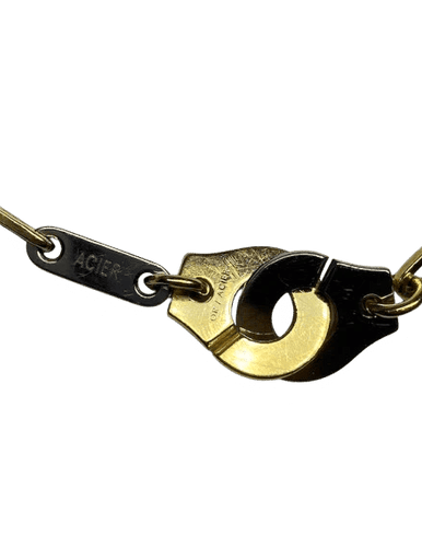 Bracelet Dinh Van Menottes - Bracelet en or jaune 18K et acier 58 Facettes 240444
