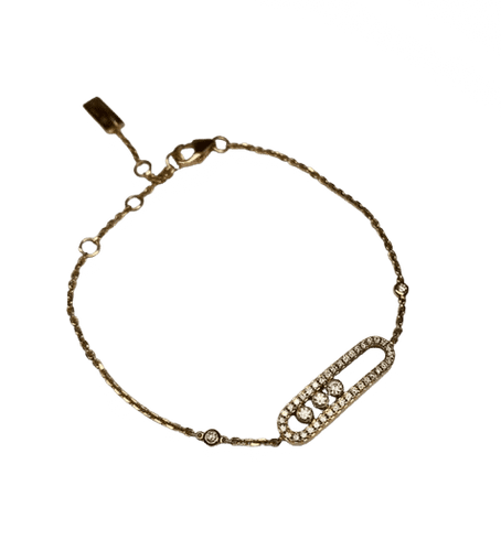 Bracelet Messika Baby Move Pavé - Bracelet en or rose et diamants 58 Facettes 240454