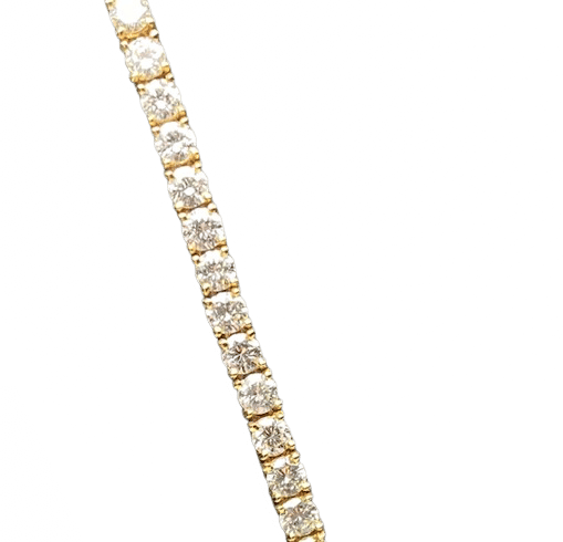 Collier Collier rivière en or jaune 18k et diamants (env. 12 ct) 58 Facettes 240486