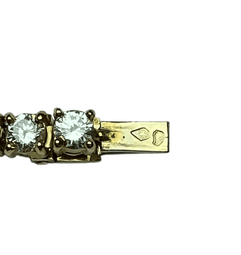 Collier Collier rivière en or jaune 18k et diamants (env. 12 ct) 58 Facettes 240486
