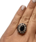Bague 50 Bague en or jaune 18K, saphirs et diamants (T. 50) 58 Facettes