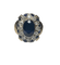 Bague 50 Bague en or jaune 18K, saphirs et diamants (T. 50) 58 Facettes