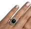 Bague 56 Bague Art déco en or jaune 18K saphir et diamants 58 Facettes