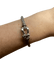 Bracelet FRED Force 10 - Bracelet grand modèle en or blanc 18K et acier 58 Facettes 250186