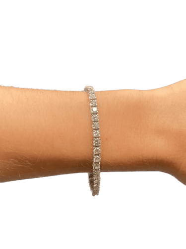 Bracelet Bracelet rivière 44 diamants en or blanc 18K, 7,50 carats 58 Facettes 250246