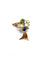 Broche Broche oiseau en or jaune 18K et platine, diamants, rubis, émail 58 Facettes 250002