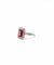 Bague 55 Bague Art déco en platine avec diamants et rubis calibrés 58 Facettes BO/250341