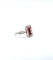 Bague 55 Bague Art déco en platine avec diamants et rubis calibrés 58 Facettes BO/250341