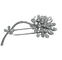 Broche Broche motif floral en platine et diamants 58 Facettes 250194