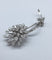 Broche Broche motif floral en platine et diamants 58 Facettes 250194