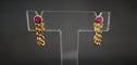 Boucles d'oreilles Boucles d'oreilles rubis en or jaune 18 carats 58 Facettes 848925