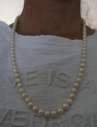 Collier Collier de perles de culture avec fermoir en or jaune 18 carats 58 Facettes 817136